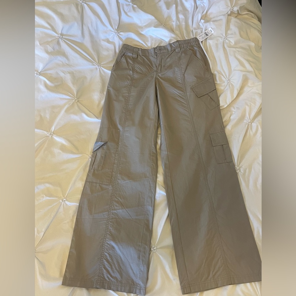 PacSun Gray Low Rise Puddle Pants